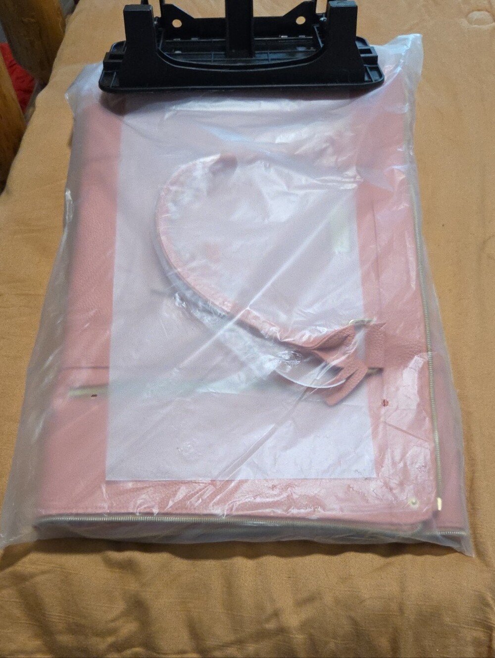 Pink Luhxe Women's Fashion Clutch Carry on storage bag- Soft Pink